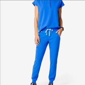 Figs XS tall scrub bottom royal blue